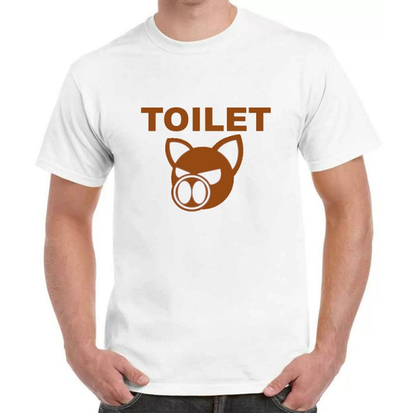 Toilet Pig Cotton T-shirt
